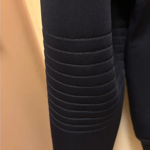 Barneys New York Scuba Bomber Jacket – Navy, Modern Minimalist Style Sz L - Picture 7 of 12